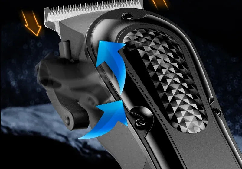 Side lever adjusting the clipper blade length