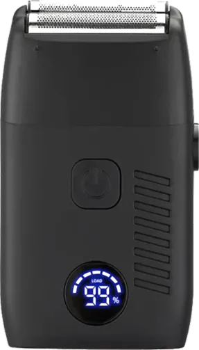 Foil shaver with digital charge display